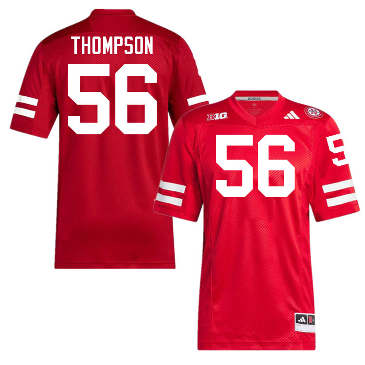 Men #56 Stefon Thompson Nebraska Cornhuskers College Football Jerseys Stitched Sale-Scarlet